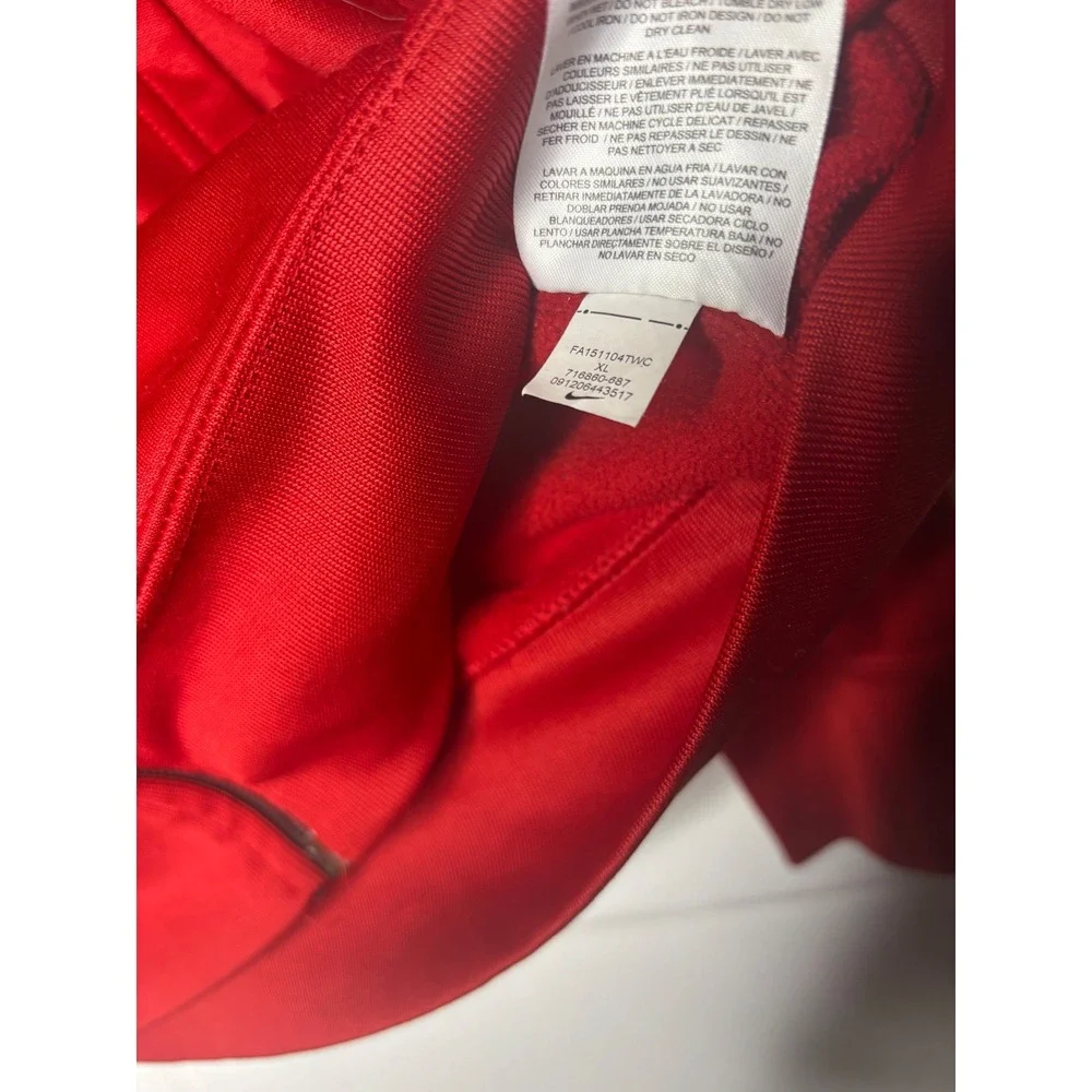 Nike‎ Therma-FIT Full Zip Hoodie Red Black Mens XL 716880-687 Sweatshirt